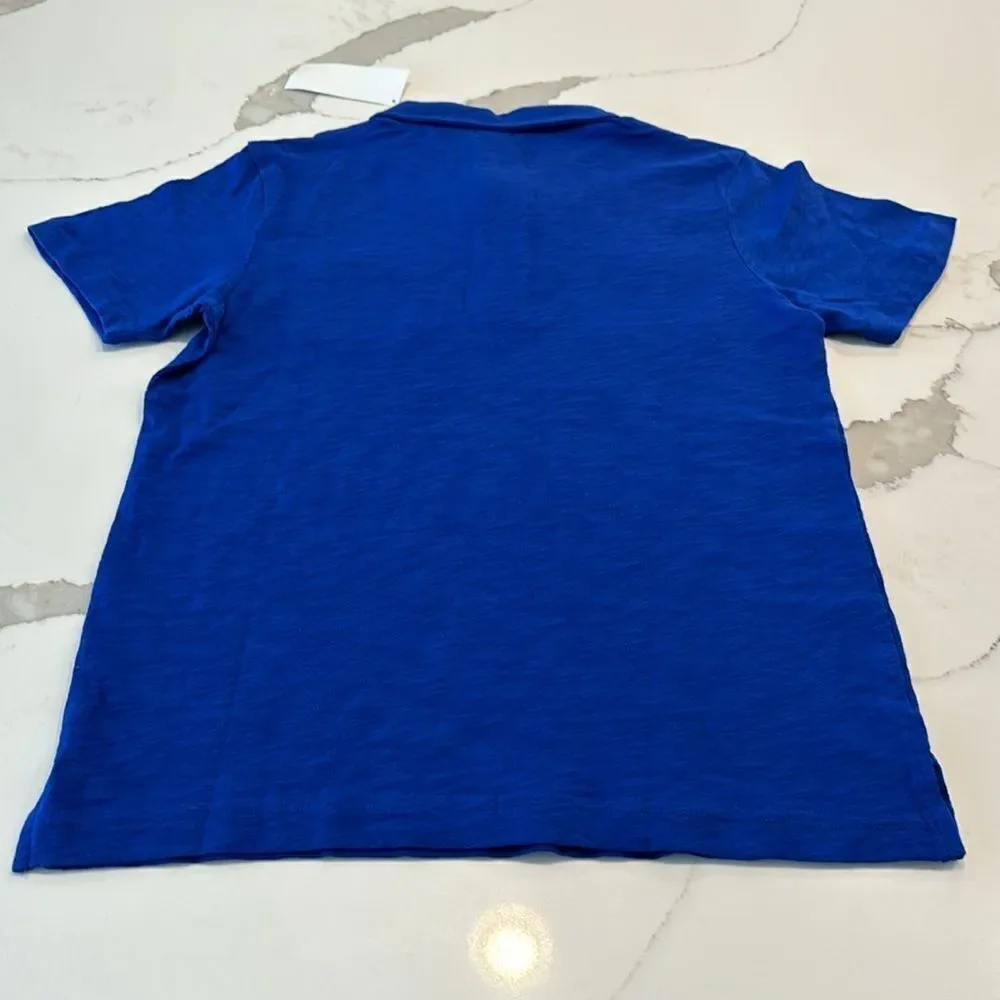 Gymboree Boys Collared Shirt. Size 10. NWTs. Royal Blue. Super Soft